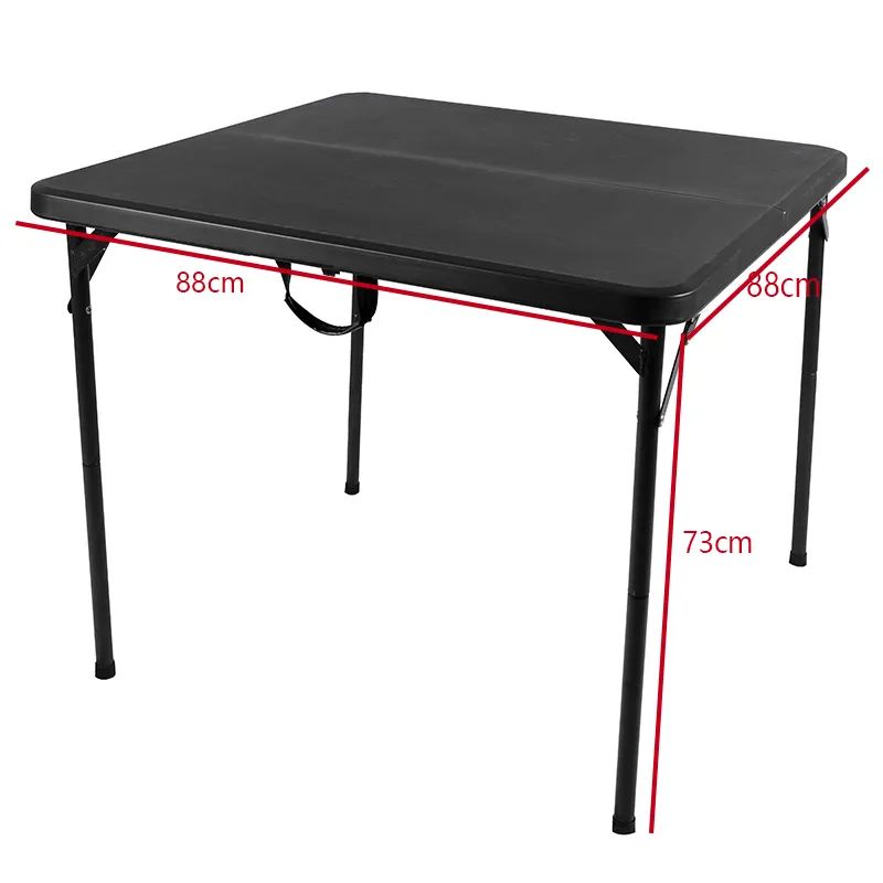 Square Plastic Folding Chairs Portable Folding Camping Table